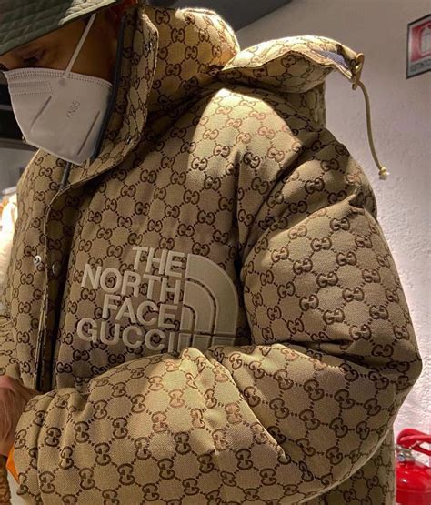 gucci x north face puffer jacket|north face and gucci collab.